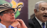 El Presidente Gustavo Petro y el primer ministro israelí, Benjamin Netanyahu.