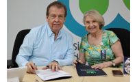 Rector de la CBN y la directora de la UCC Santa Marta.
