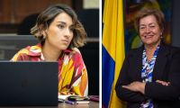 Laura Sarabia y Gloria Inés Ramírez