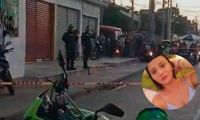 La Policía acordonó el lugar donde se presentó el ataque a bala.