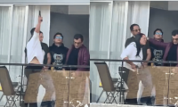 ¡En video! Mujer dispara al aire desde su balcón en Bogotá; la Policía no pudo intervenir