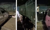 Accidente en la avenida del Ferrocarril.