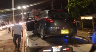 Vehículos inmovilizados por prestar el servicio con la app. 