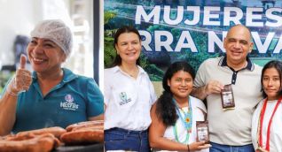Vitrina de empoderamiento para mujeres.