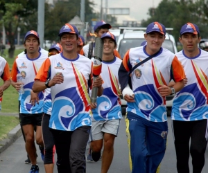 Organización Juegos Bolivarianos Recorrido de la antorcha por Bogotá