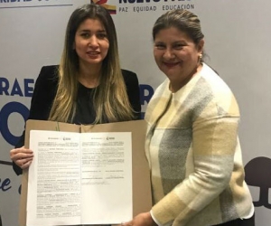 La alcaldesa recibió el convenio firmado por el Departamento Nacional de Prosperidad Social (DPS), por orden de 3.751 millones de pesos.