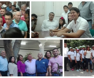 Seguimiento.co Hasta la sede la Registraduría de Santa Marta llegaron los candidatos para hacer su inscripción.