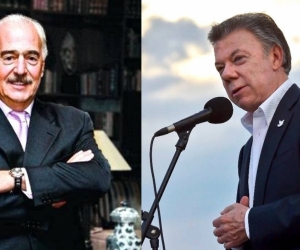  Andrés Pastrana Arango y Juan Manuel Santos.
