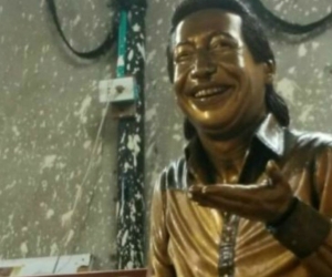 Estatua del 'Cacique de la Junta'.
