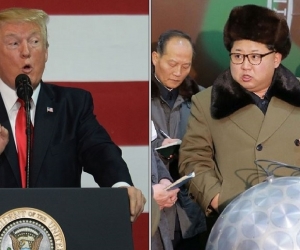 Donald Trump y Kim Jong-un.