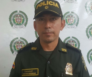 Coronel Gustavo Berdugo, comandante de la Policía Metropolitana. 