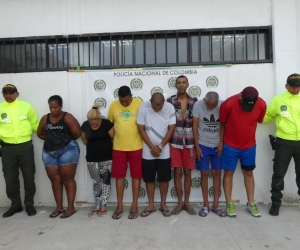 Capturados por tráfico de estupefacientes.