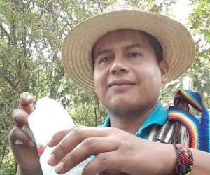 Edwin Dagua Ipia, líder indígena asesinado.