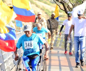 Distirto Las personas con discapacidad dieron el ejemplo en el reto.