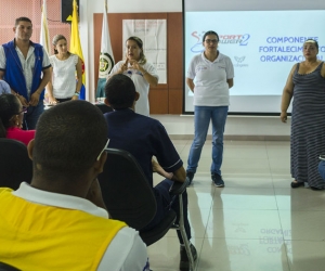 Reunión entre varios entes distritales para la conformación de los comités de discapacidad.