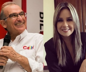 Humberto de la Calle y Vicky Dávila.