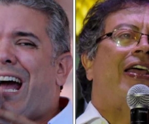 Iván Duque y Gustavo Petro.