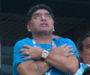 Maradona, durante el mundial. 