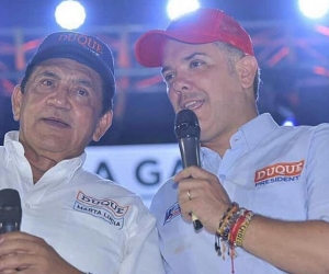 Poncho Zuleta e Iván Duque.