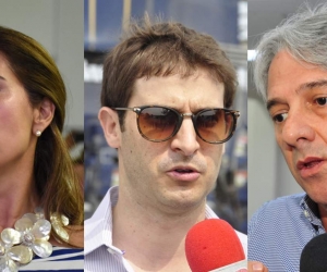Nubia Estela Martínez, Alfredo Carbonell y Jaime Amín