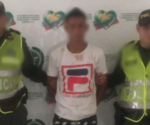 Ciudadano venezolano capturado con droga en Guacamayal, municipio de Zona Bananera.