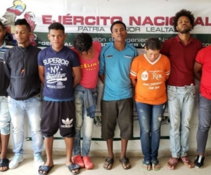 Ejército Presuntos miembros de la banda 'Los Desertores'.