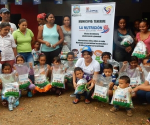 Aspecto de la entrega de los micronutrientes en Tenerife.