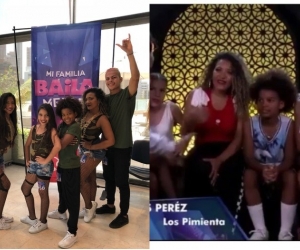 Los Pimienta en el programa en Bogotá.