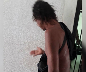 Hombre agredido por ciudadanos venezolanos.
