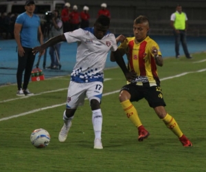 Acción del partido entre el Unión y el Pereira.