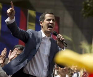 El jefe de la Asamblea Nacional de Venezuela (AN, Parlamento), Juan Guaidó.