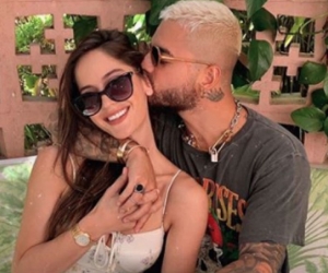  La modelo Natalia Barulich y el cantante Maluma.