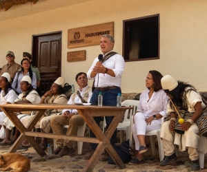 Presidente de Colombia, Iván Duque en la Sierra Nevada de Santa Marta