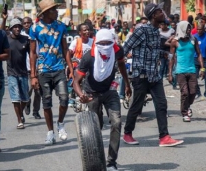 Protestas en Haití exigiendo la renuncia del presidente Jovenel Moise
