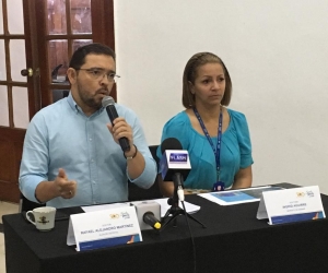El alcalde de Santa Marta, Rafael Martínez. 