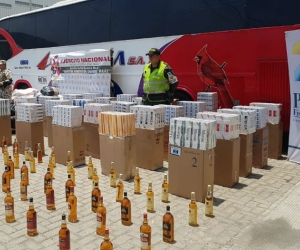 Mercancía incautada.