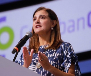  La ministra de Transporte, Ángela María Orozco.