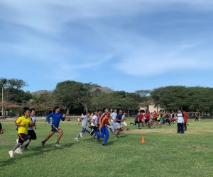 Universidad del Magdalena Los aspirantes realizaron pruebas físicas.