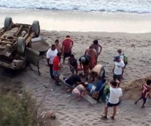 Lugar del accidente.