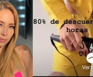 Luisa Fernanda W y la promoción realizada en sus historias.