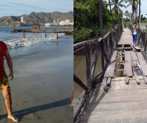 El joven, al parecer, se cayó de este puente el pasado domingo. 