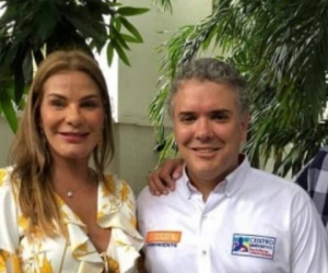 Iván Duque en compañía del Ñeñe Hernández.