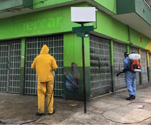 Desinfección del Mercado Público.