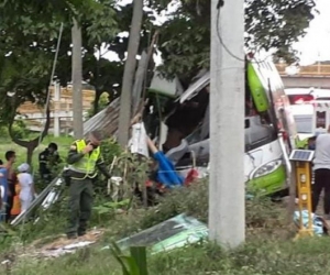 Accidente de bus en Valle del Cauca.