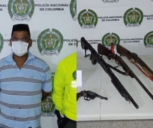 Oscar Herrera fue capturado y deberá responder por el delito de tráfico, fabricación o porte de armas de fuego y municiones.