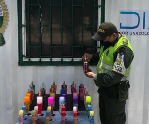 Parte de la mercancía incautada.