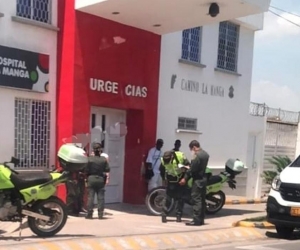 La Policía en el Camino La Manga.