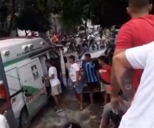 Homicidio de alias Franklin, ocurrido este miércoles en la mañana, en Gaira.