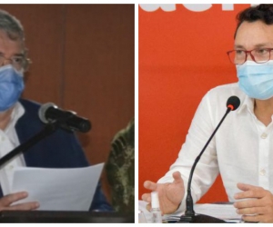 Mindefensa Carlos Holmes ha estado en varias ocasiones en Santa Marta. 