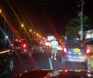 La protesta generó bloqueos en la troncal del Caribe.